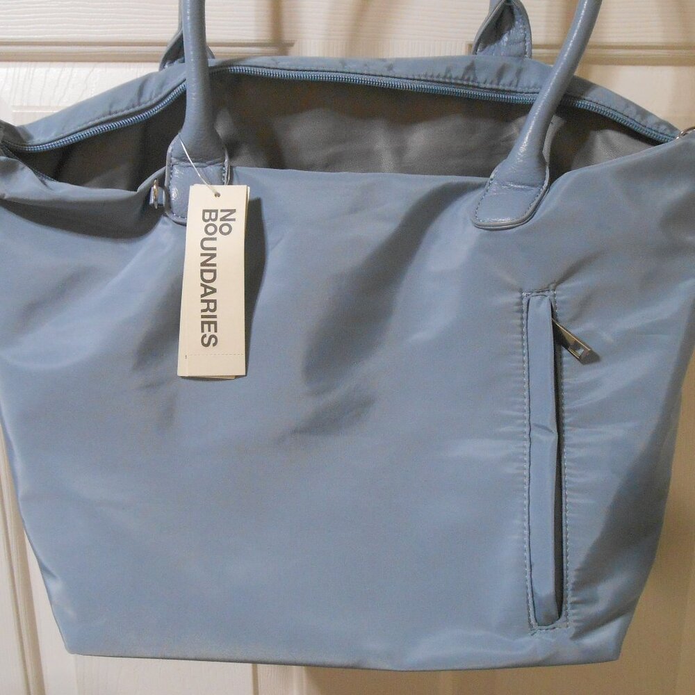 NEW NO BOUNDARIES PLATINUM PEARL GRAY TOTE LAPTOP PADDED BAG HOME OFFICE 👩🎁